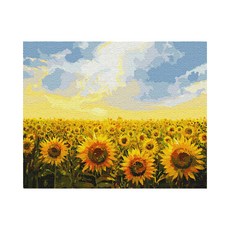 Play about DIY 名畫繪圖套組 40 x 50 cm, 晚霞與向日葵