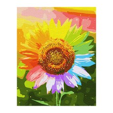 Playerbout DIY 傑作繪畫套裝 40 x 50 厘米, 彩虹向日葵, 1組