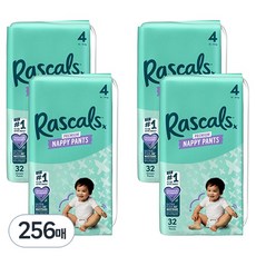 Rascals 優質棉柔舒適褲型尿布, 256張, 第4階段