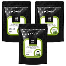타코 녹차라떼 분말, 500g, 1개입, 3개