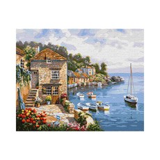 Playerbout DIY 傑作繪畫套裝 40 x 50 厘米, 江邊風光