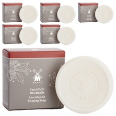 騾子剃須皂檀香, 65g, 6個