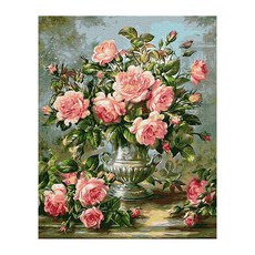 Play about DIY 名畫繪圖套組 40 x 50 cm, 玫瑰花瓶