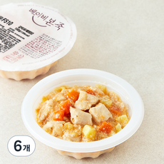 베이비본죽 갈릭로제 찜닭, 100g, 6개
