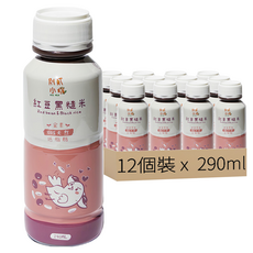 BIE HER 別貳小嘴 紅豆黑糙米飲, 290ml, 12瓶