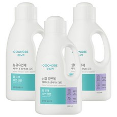 GOONGBE 宫中秘策 高濃縮溫和衣物柔軟精, 1500毫升, 3個