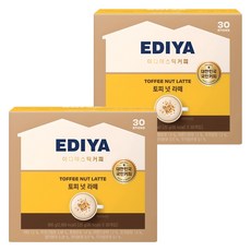 EDIYA COFFEE Binist太妃堅果拿鐵粉, 20g, 30入, 2個