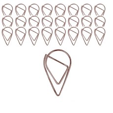 마켓감성 물방울형 문구 클립 고동, 150개입, 1개