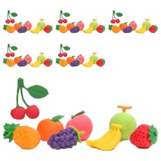 Iwako 造型橡皮擦, 各式水果, 1組, 可自由拆卸組合, SBS合成新素材, 安全無毒, 6組