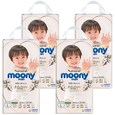 滿意寶寶日本版 有機棉褲型尿布, L, 144片