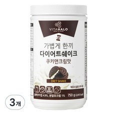 Vitahalo Light One Meal Diet Shake Cookie and Cream Flavor, 750g, 3個