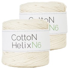 쎄비 코튼 헬릭스 N6 뜨개실 150g, 604 아이보리, 2개