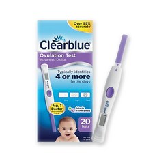 Clearblue 第二代排卵檢測試筆 1支電子測試筆+20支測試棒 200g, 電子測試筆 + 測試棒 20支, 1盒, 1盒