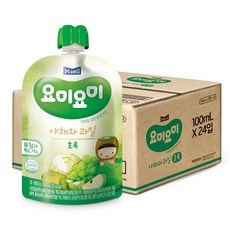 Maeil 每日乳業 蔬果汁 100ml, 白葡萄蘋果奇異果泥高麗菜口味, 24包