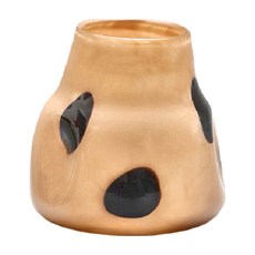 快豹 Celi中古黑點玻璃花瓶 HD22-55, 彩色, 1個