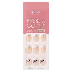 KISS NEW YORK Press&Go系列 美甲貼 30入, French Blanc, 1盒