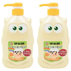 依必朗 兒童抗菌洗髮乳-幸福花果香, 溫和洗淨, 不易刺激, 700ml, 2瓶