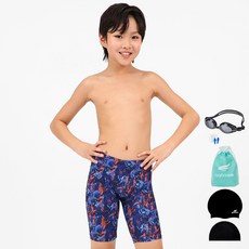 aquatica 男童泳衣 一般用泳鏡 6件組 BBK106