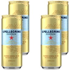 SANPELLEGRINO 聖沛黎洛 零卡香氛氣泡飲 冰心凍檸風味, 330ml, 4罐