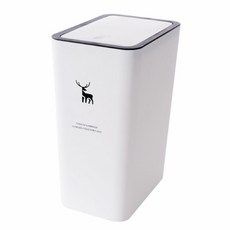 哩哩摳摳 lilikoko 北歐風垃圾桶, 白鹿款 白色
