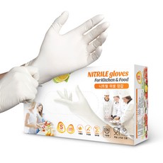 3M 萬用料理塑膠手套, 小 S, 白色, 1盒