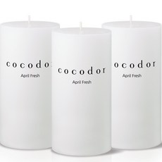 코코도르 필라 보티브캔들, 에이프릴프레쉬, 465g, 3개