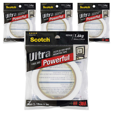 3M Scotch 超強力泡棉雙面膠帶 18mm x 3m, 4個