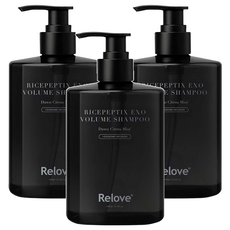 Relove 黑泌肽豐盈洗髮精, 3個, 450ml