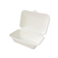 PACKAGE HERO 長方形掀蓋式紙漿餐盒 1號, 1入, 50個