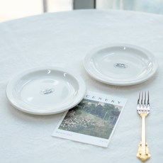 Syracuse CHINA 紐約白瓷圓盤 2入, 奶油白, 2個