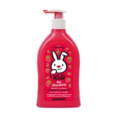 sanosan 兒童2合1洗髮沐浴露 草莓香, 400ml, 1瓶