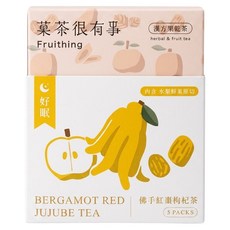 Fruithing 菓茶很有事 佛手紅棗杞菊茶, 7g, 1盒, 5包