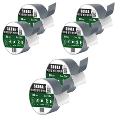 SKORA 樓梯地板防滑膠帶 5cm x 10m 灰色, 6個