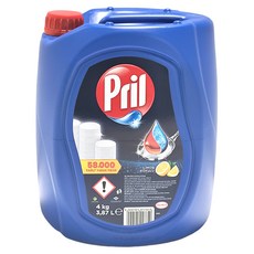Pril 淨麗 濃縮高效能洗碗精大容量 檸檬, 4kg, 3.868L, 1瓶