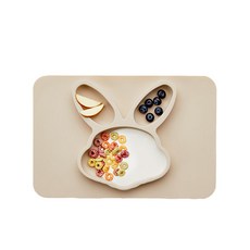 coaa coaa 孩童兔子款餐盤, Beach Sand, 1入