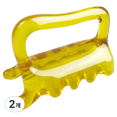 Evring 手柄雙面刮痧按摩器, 2個, 琥珀色