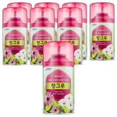 리빙굿 향그루 실내용 방향제 자동분사기 본품, 280ml, 8개, 후로랄향