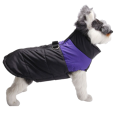 捷華 寵物防寒羽絨背心，防水防風保暖，小中大型犬都適用, 4XL, 紫色, 1件