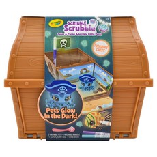 Crayola 繪兒樂 彩繪百變夜光海洋藏寶盒, 藍色 + 紫色 + 橘色, 1組