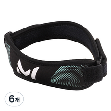 스포츠 고탄력 슬림 무릎보호대 흑초록, 6개