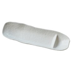 佐和陶瓷 附格長皿 日本製 長33.5cm 寬10.5cm 高2.8cm, 白石目, 1個