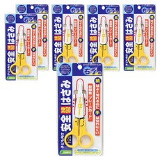 Sun-Star 兒童安全剪刀，右手用，附塑膠防護套，125mm, 6支, 黄色