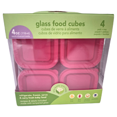 green sprouts 小綠芽 玻璃分裝盒 Set 120ml, 粉色, 480ml, 1組