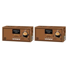 FRENCH CAFE 阿拉比卡金標即溶三合一咖啡隨身包, 10.7g, 20條, 2盒