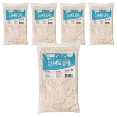 SamJeong CleanMaster 高級紗線麻布拖把 350g, 5個