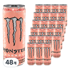 몬스터에너지 드링크 울트라 피치 킨, 355ml, 48개