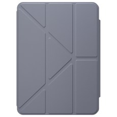 MAGEASY Facet 全方位支架透明背蓋保護套 筆槽款, 阿拉斯加藍, 1個