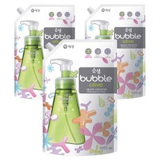순샘 버블 올리브 주방세제, 1L, 3개