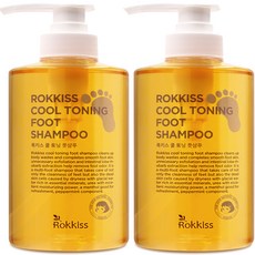 록키스 쿨 토닝 풋샴푸, 500ml, 2개