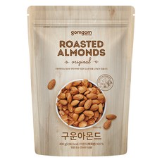gomgom 原味烤杏仁, 400g, 1包